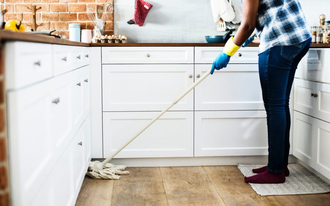 Cleaning salt from hardwood and tiled floors